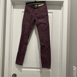 Purple skinny jeans